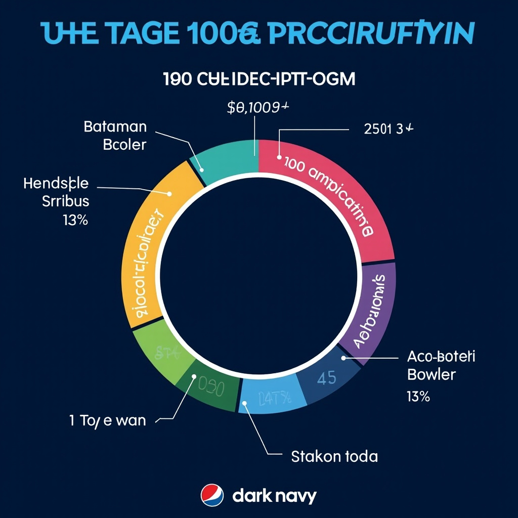 Salary cap pie chart showing 100 credits allocation across roles.